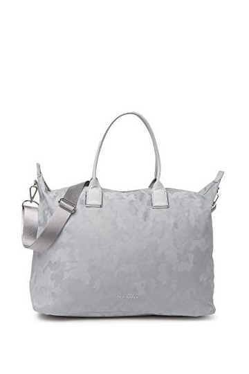 Ted Baker Grand sac fourre-tout en nylon réfléchissant camouflage, Camouflage argenté réfléchissant