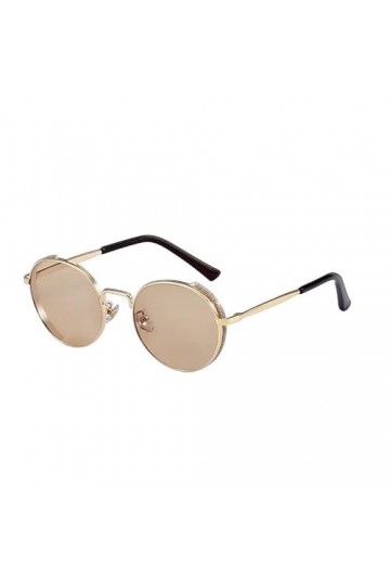 Lunettes de Soleil ovales Sourcils en métal Brillant Ombrage Nuances pour Hommes Et Femmes