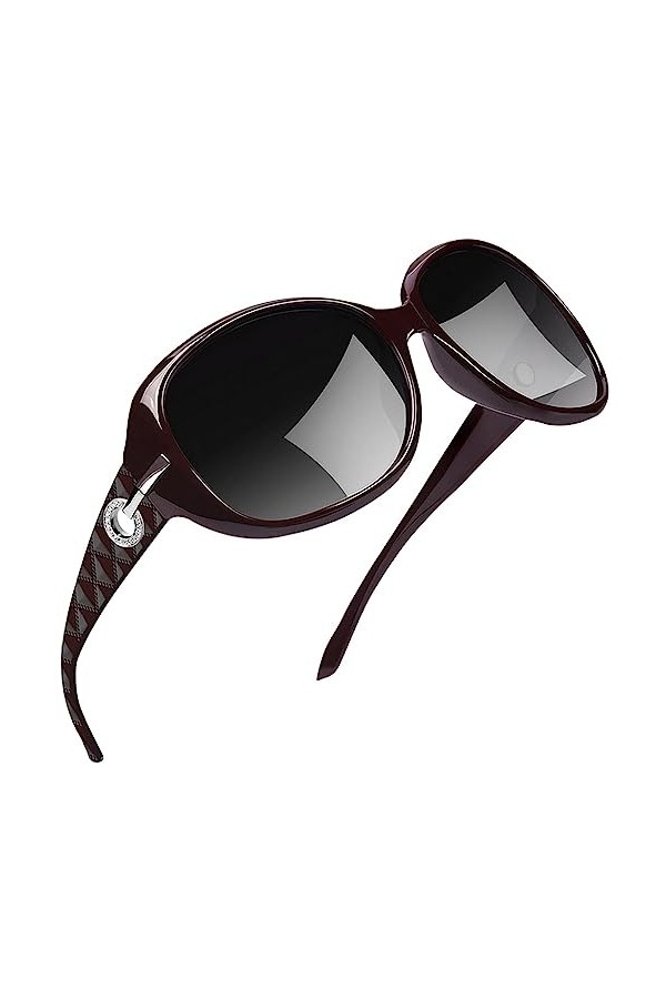 NOGRAX Lunettes De Soleil Lunettes De Soleil Polarisées Pour Femmes Butterfly Frame Glasses Wear Sunscreen Glasses Travel Lad