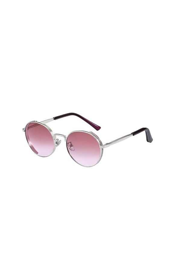 Lunettes de Soleil ovales Sourcils en métal Brillant Ombrage Nuances pour Hommes Et Femmes