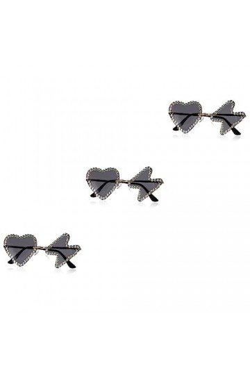 CALLARON 3 Paires De Lunettes De Soleil Hip Hop Lunettes De Fête Irrégulières Adultes Enfants Lunettes De Fête Lunettes De Pl