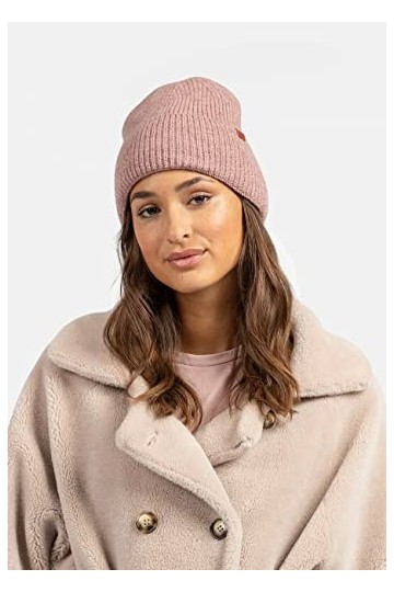 BICKLEY + MITCHELL Bonnet en Maille Fine pour Femme 2075-01-12-66, Rose, Taille Unique