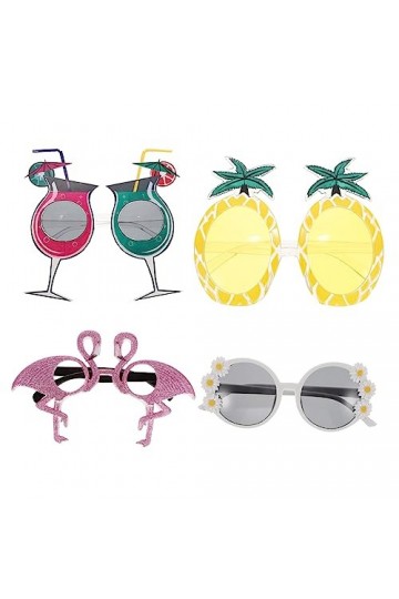 Didiseaon 4 Pièces Lunettes De Fête Mode Lunettes De Soleil Tendance Pour Femmes Déguisements Filles Lunettes Hommes Accessoi