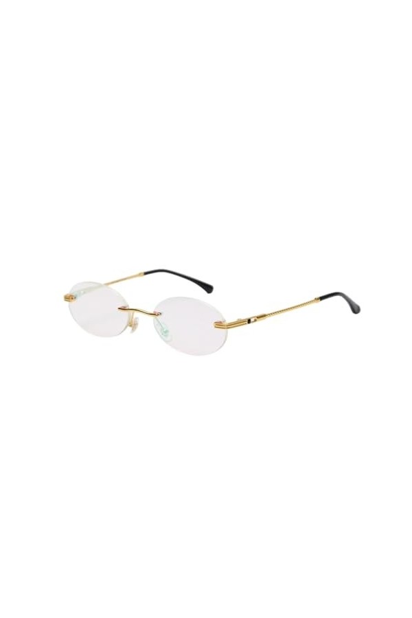 HPIRME Lunettes de Soleil Ovales rétro Femmes Lunettes pour Femmes/Hommes Petites Lunettes mâles Lunettes de Conduite sans Mo