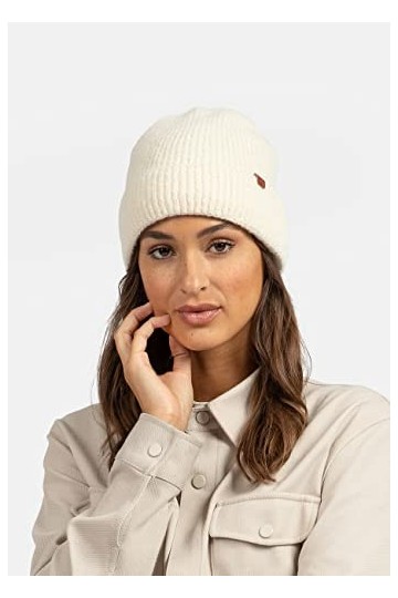 BICKLEY + MITCHELL Bonnet Super Doux et Cozy pour Femme avec Doublure en Fausse Fourrure 2018-01-10-17, Lin, Taille Unique