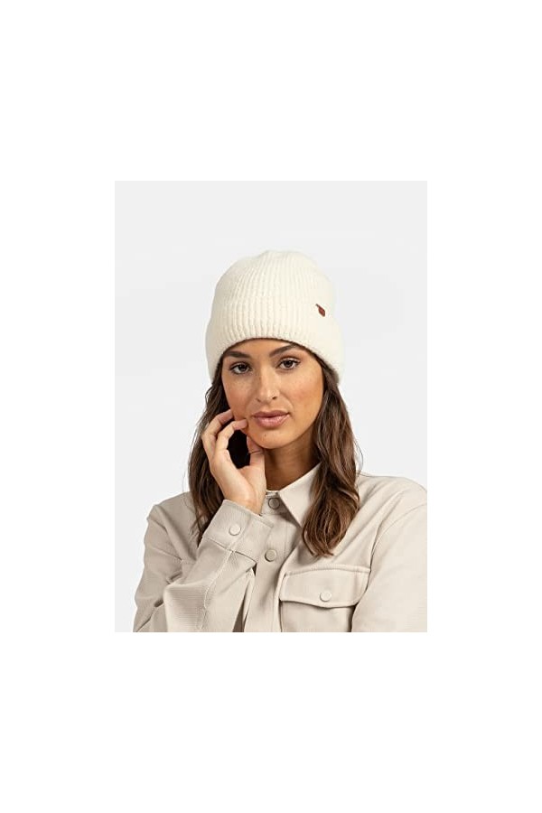 BICKLEY + MITCHELL Bonnet Super Doux et Cozy pour Femme avec Doublure en Fausse Fourrure 2018-01-10-17, Lin, Taille Unique