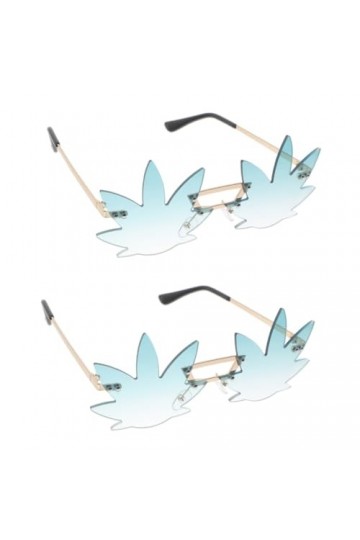 Abaodam 2 Pièces Lunettes De Soleil Irrégulières Unique Lunettes De Soleil Rave Lunettes De Soleil Étoile Sans Monture Lunett