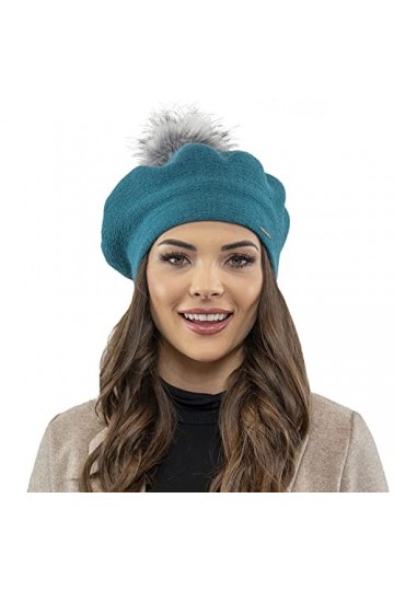 VIVISENCE Bonnet Béret Classique Et Élégant 7035, Bleu Clair,UNI