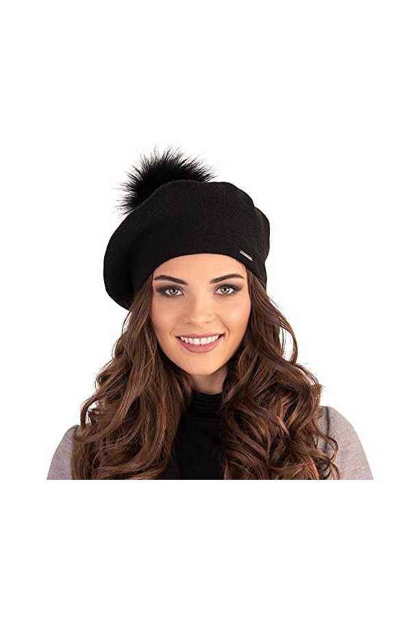 VIVISENCE Bonnet Béret Classique Et Élégant 7035, Bleu Clair,UNI