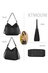 KTMOUW Sac a Main Femmes Bandoulière Sac à Main Cuir Sacs à Main Portés épaule Femme grand Sac Bandoulière Sac Cabas Sac de T