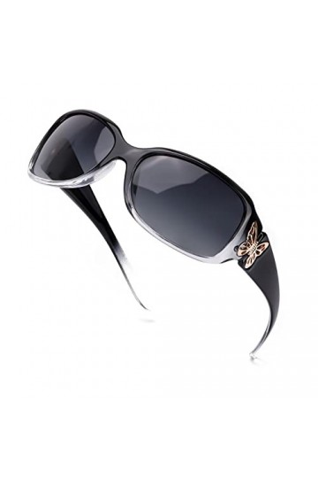 LVIOE Lunette de Soleil Femme Diamante Polarisée UVA&UVB Protection