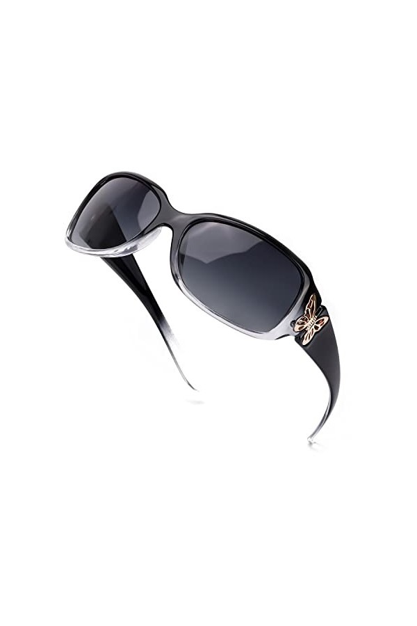 LVIOE Lunette de Soleil Femme Diamante Polarisée UVA&UVB Protection