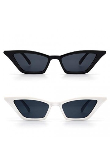 GQUEEN Lunettes de Soleil Femme Oeil de Chat Classique Vintage Mode Protection UV400,GQS8