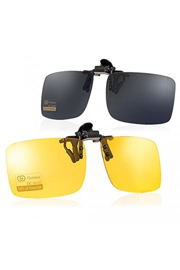 Goiteia Clip polarisé sur les lunettes de soleil sur Lunettes hommes femmes