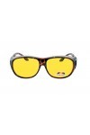 rainbow safety Surlunettes Solaires Polarisee Lunettes de Soleil Conduite Nuit Homme Femme RWN10TLN Turtle Nuit cat.1