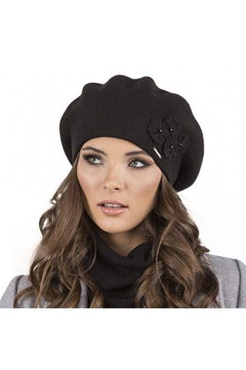 VIVISENCE Femme Béret Classique Et Élégant 7006, Fabriqué en UE, Bleu,UNI