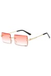 Lunette De Soleil Homme Femme Lunettes De Soleil Rectangulaires À La Mode Lunettes De Cyclisme Anti-Uv Pour Femmes Lunettes S
