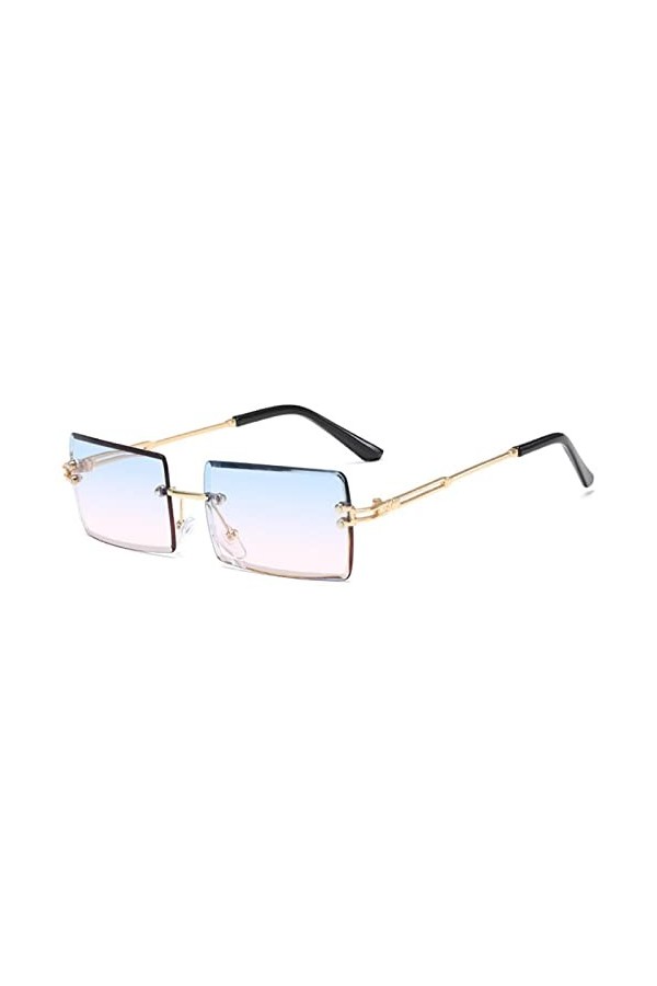 Lunette De Soleil Homme Femme Lunettes De Soleil Rectangulaires À La Mode Lunettes De Cyclisme Anti-Uv Pour Femmes Lunettes S
