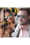 Joopin Lunettes de Soleil Homme Polarisées Sport Lunette Été Monture Métallique Classique Miroir Argenté