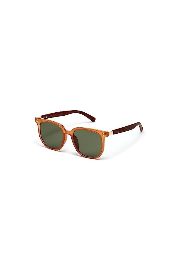 EkeNoz Lunettes de soleil carrées for hommes et femmes, for vacances en plein air, sport de banlieue, Shopping, cadeau Color