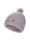 BICKLEY + MITCHELL Soft Knitted Pom Bonnet pour Femme avec Doublure en Peluche 2022-01-10-167, LT Pink Twist, Taille Unique