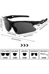 Firtink Lot de 3 lunettes de soleil de sport polarisées, tendance, coupe-vent, protection légère, lunettes de soleil dextéri