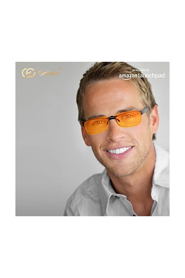 Goiteia Lunettes de soleil polarisées à clipser pour homme et femme, Coupe compacte, Non rabattable