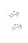 CALLARON 2 Paires De Lunettes De Soleil Nuage Lunettes Rave Accessoires Rave Lunettes De Soleil Cool Accessoires Esthétiques 