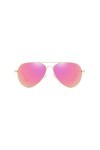 YOJUED Lunettes de soleil polarisées rétro pour homme et femme, protection UV400, A-doré rose, taille unique