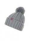 BICKLEY + MITCHELL Bonnet Tricot à Pompons pour Femme 2001-21-9-22, Gris, Taille Unique