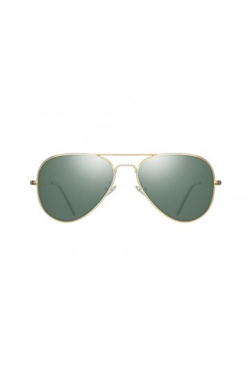 YOJUED Lunettes de soleil polarisées rétro pour homme et femme Protection UV400, vert foncé, Taille unique