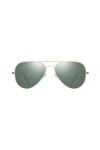 YOJUED Lunettes de soleil polarisées rétro pour homme et femme Protection UV400, vert foncé, Taille unique