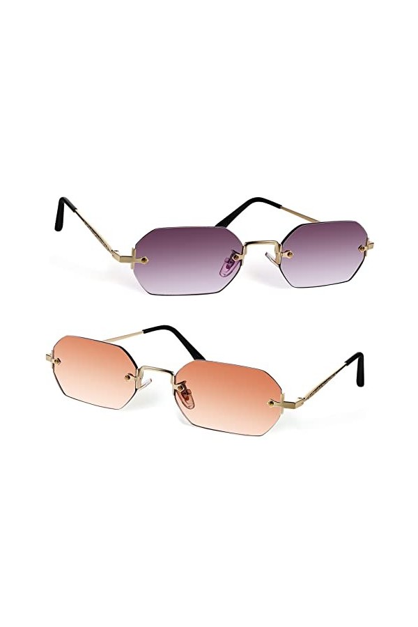 SOIMISS 2 Pièces Des Lunettes De Soleil Nouveauté Lunettes De Soleil Lunettes De Soleil De Mode Pour Femmes Lunettes De Solei