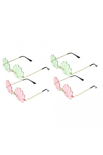 VALICLUD 2 Pièces Des Lunettes De Soleil Nuances De Fée Lunettes De Soleil Hawaïennes Lunettes De Soleil De Festival Pour Fem