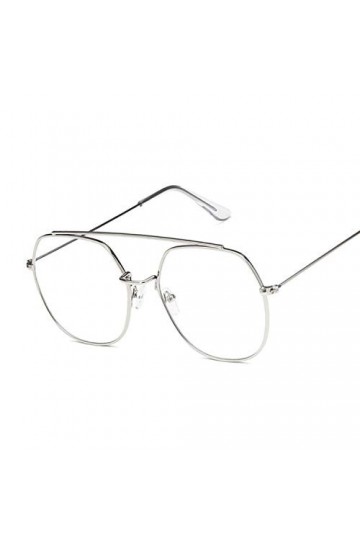 DLSM Mode Lunettes de soleil carrée rose Femmes Polygon Sun Lunettes Femelle Cadre en métal Miroir Océan Vintage noir Convien