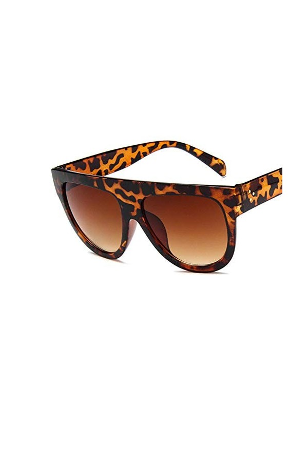 ZYIZEE Lunettes de Soleil Lunettes de Soleil Rondes rétro Yeux de Chat léopord Tortue Lunettes de Soleil pour Femmes Lunettes