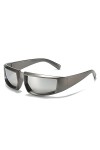 Punk Lunettes de soleil Hommes Femmes Outdoor Mirror Shades Lunettes Lunettes de cyclisme Lunettes de soleil, 3, taille uniqu