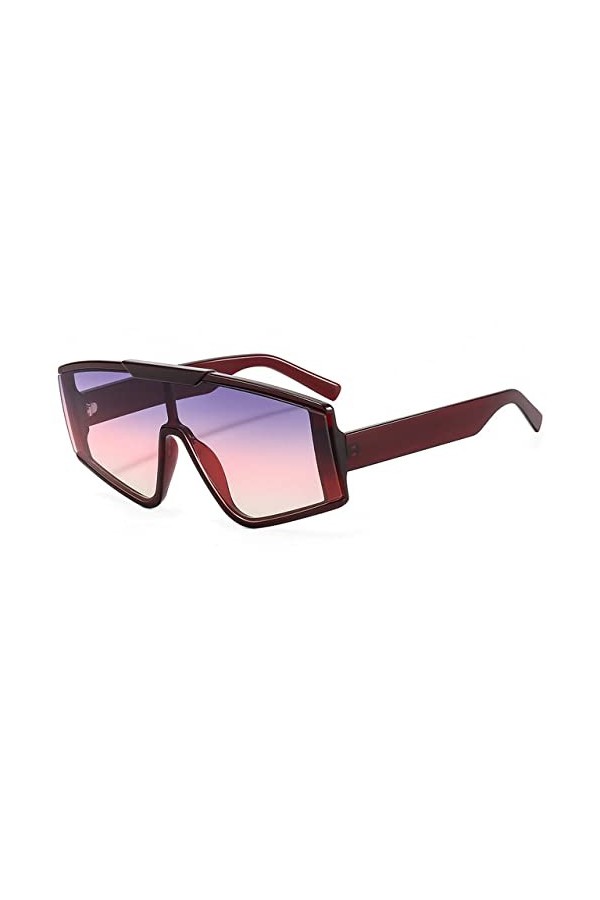 MUTYNE Lunettes de soleil à monture surdimensionnée pour femmes et hommes de luxe, lunettes de soleil carrées tendance UV400,