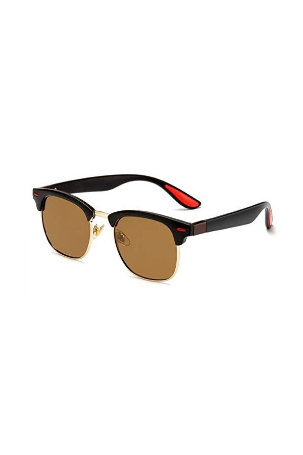 EDCPLM Lunettes de Soleil Hommes Femmes Classique Polarisées Lunettes de Soleil Hommes Femmes Rétro Lunettes de Soleil Femell