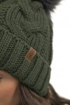 VIVISENCE Filloo Bonnet Et Écharpe Ensemble dhiver 7014Kmpl, Vert,UNI