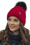 VIVISENCE Filloo Bonnet Et Écharpe Ensemble dhiver 7014Kmpl, Rouge,UNI