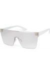 styleBREAKER Lunettes de soleil mono verre Shield pour femmes Sans bord avec verres en polycarbonate taillés, style rétro 090