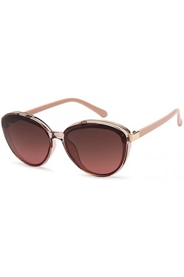 styleBREAKER Lunettes de soleil ovales pour femme avec cadre en plastique filigrane et détails en métal, verres en polycarbon