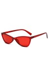 EkeNoz Lunettes de soleil œil de chat for hommes et femmes, petite monture, tendance, Sport de banlieue, cadeau Color : I, S