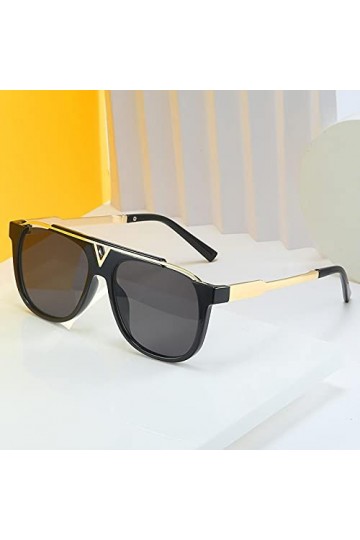 BANLV Lunettes de Soleil Femmes Lunettes Creuses Lunettes de Soleil de Photographie de Rue européennes et américaines