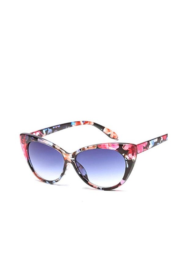 ZYIZEE Lunettes de Soleil Petit Classique Femmes Lunettes de Soleil Femme Vintage en Plastique Oeil de Chat Lunettes de Solei