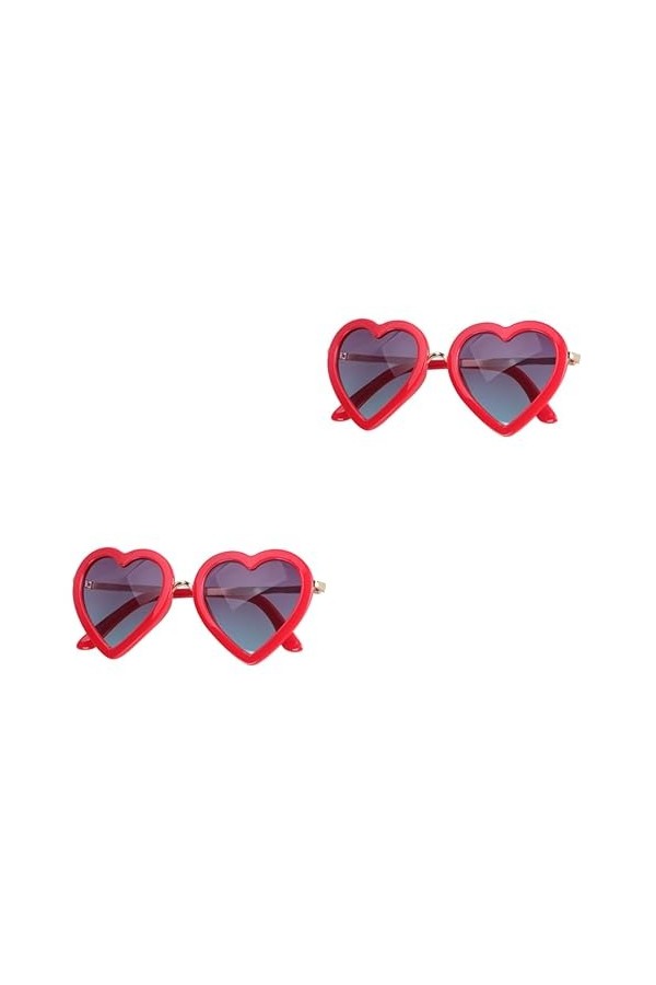 SOIMISS 2 Pièces Lunettes À Monture Colorée Lunettes De Soleil Pour La Saint-Valentin Lunettes Pour La Saint-Valentin Lunette