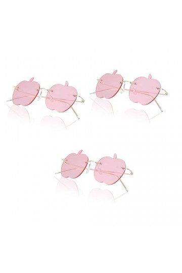 GALPADA 3 Paires Lunettes De Soleil Drôles Lunettes De Soleil Tendance Pour Femmes Lunettes De Soleil Colorées -forme Lunette