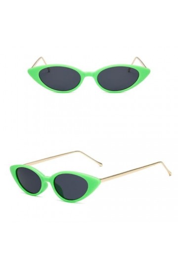 MUTYNE Lunettes de Soleil Oeil de Chat Hommes Femmes Lunettes de Soleil Homme Femme Mode,Vert,Taille Unique