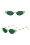 MUTYNE Lunettes de Soleil Oeil de Chat Hommes Femmes Lunettes de Soleil Homme Femme Mode,Vert,Taille Unique